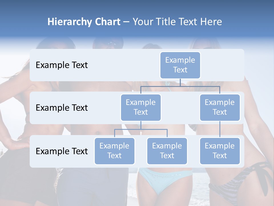 A Group Of People Standing Next To Each Other In Bikinis PowerPoint Template