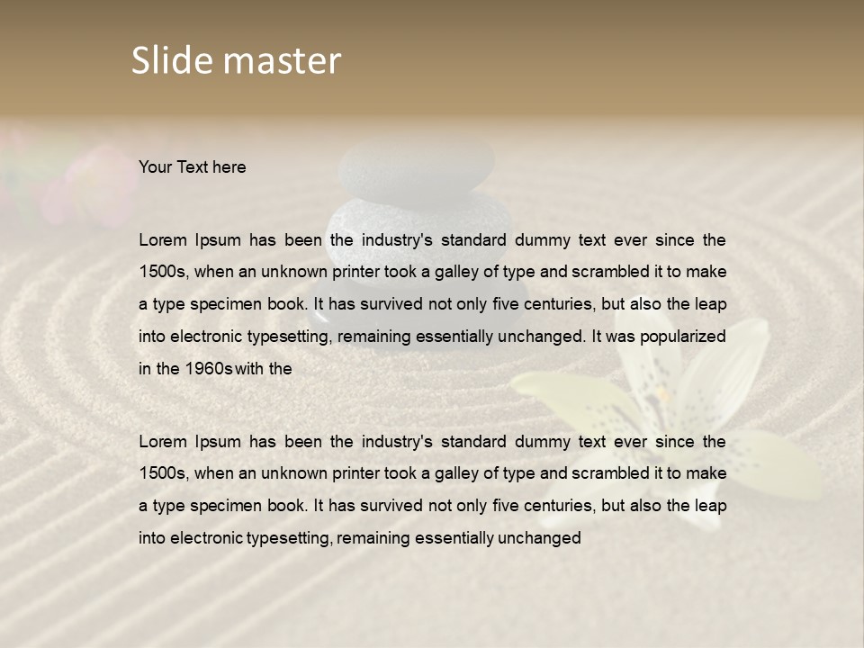 Sand Tradition Ancient PowerPoint Template