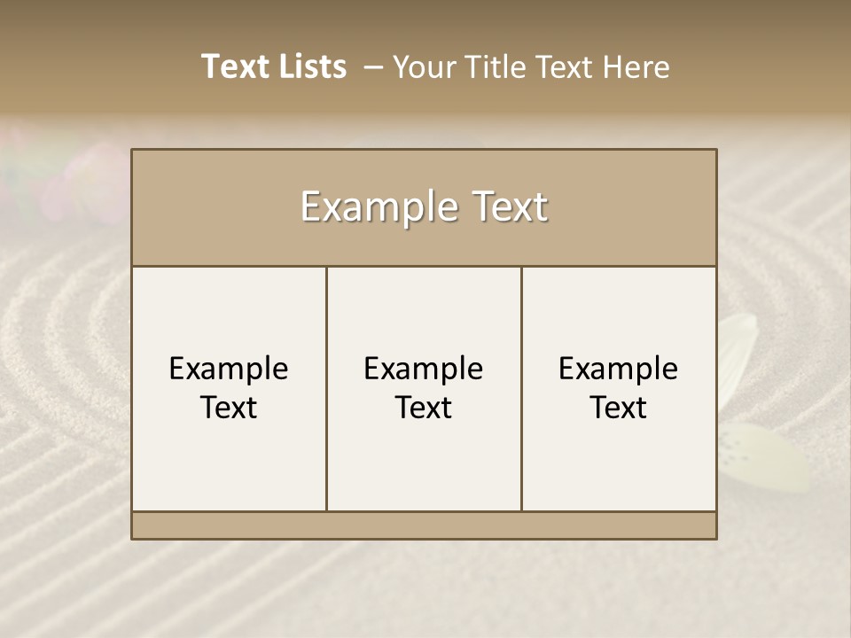 Sand Tradition Ancient PowerPoint Template