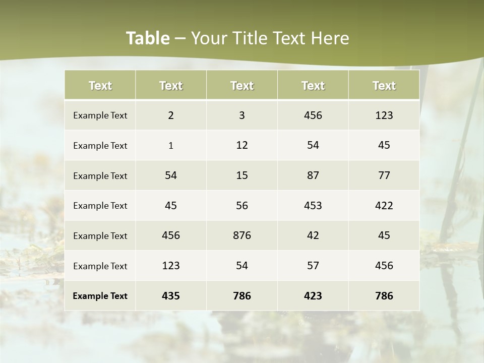 Beautiful Summer Green PowerPoint Template