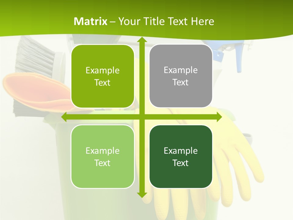 Spray Bottle Household Cleanup PowerPoint Template