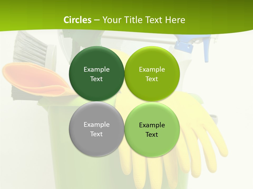 Spray Bottle Household Cleanup PowerPoint Template