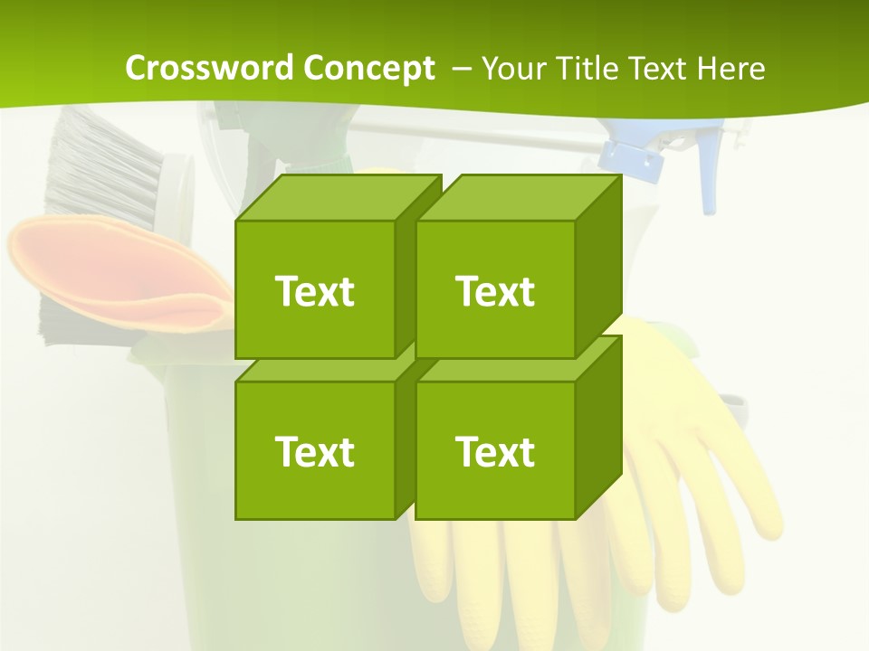 Spray Bottle Household Cleanup PowerPoint Template
