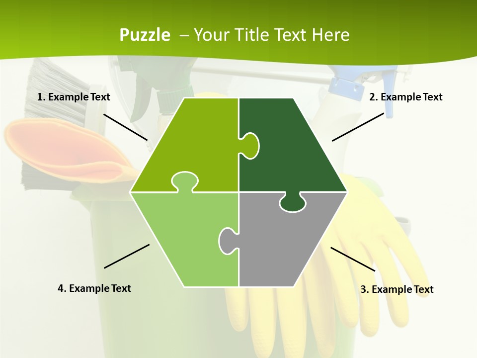 Spray Bottle Household Cleanup PowerPoint Template