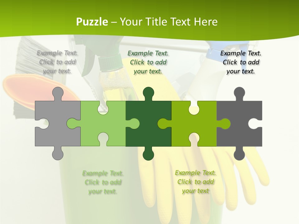 Spray Bottle Household Cleanup PowerPoint Template