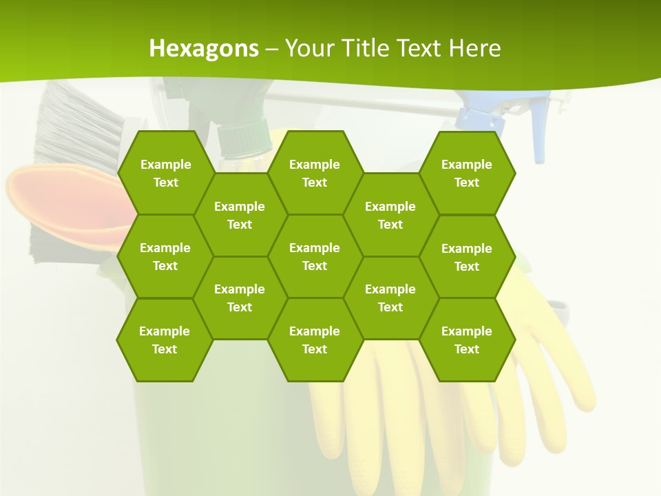 Spray Bottle Household Cleanup PowerPoint Template