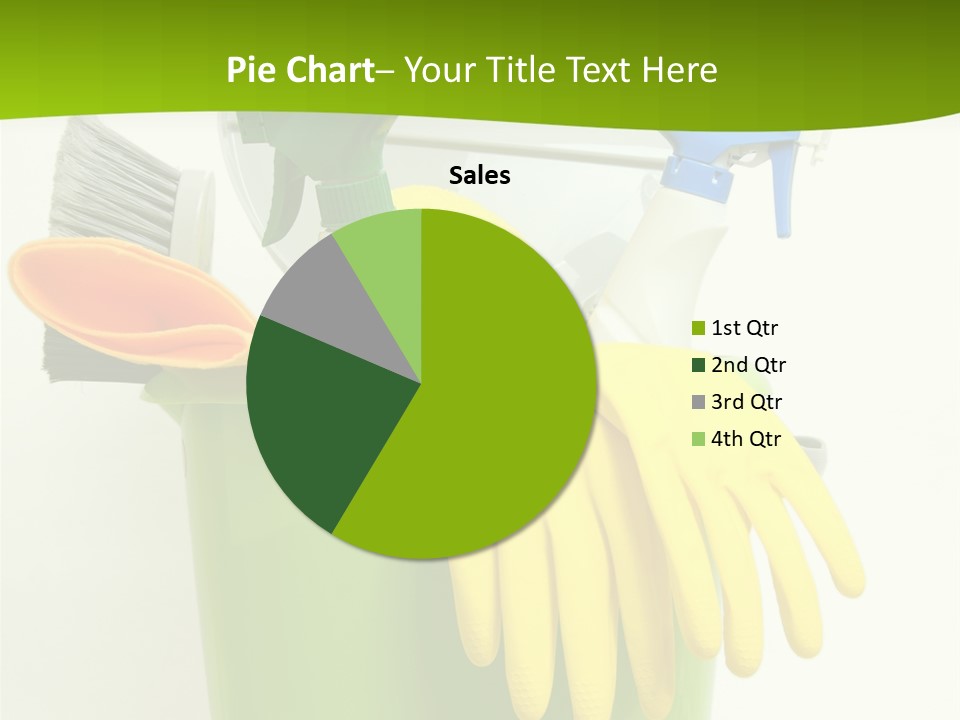Spray Bottle Household Cleanup PowerPoint Template