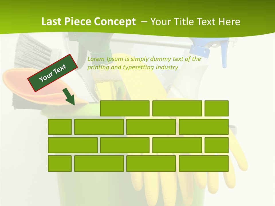 Spray Bottle Household Cleanup PowerPoint Template