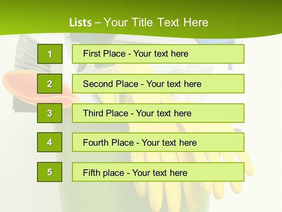 Spray Bottle Household Cleanup PowerPoint Template