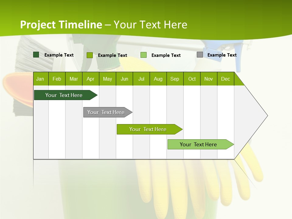 Spray Bottle Household Cleanup PowerPoint Template