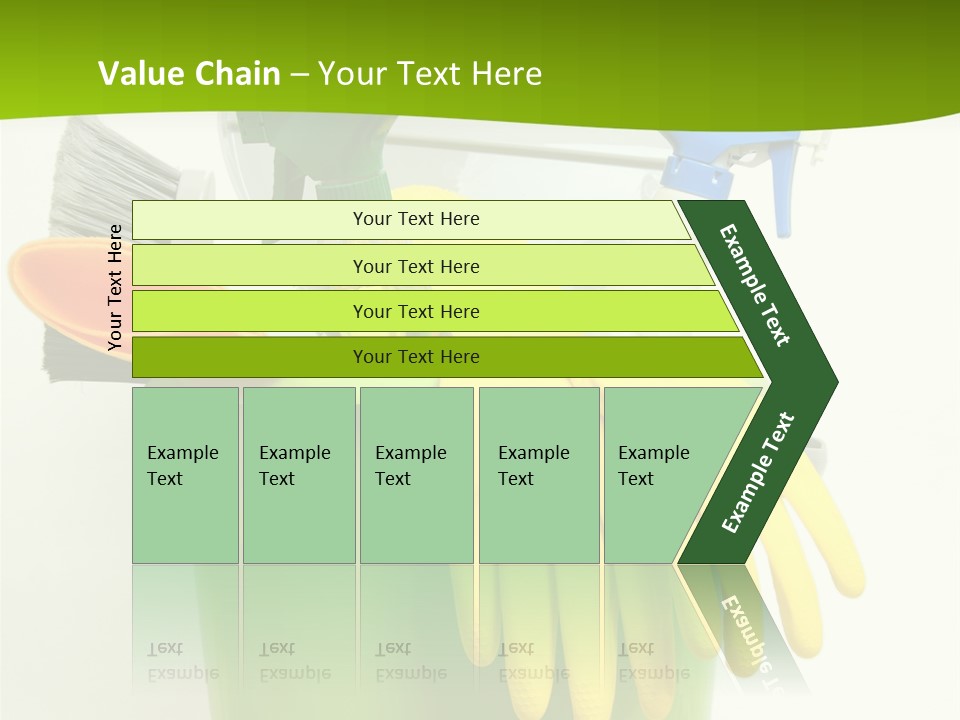 Spray Bottle Household Cleanup PowerPoint Template
