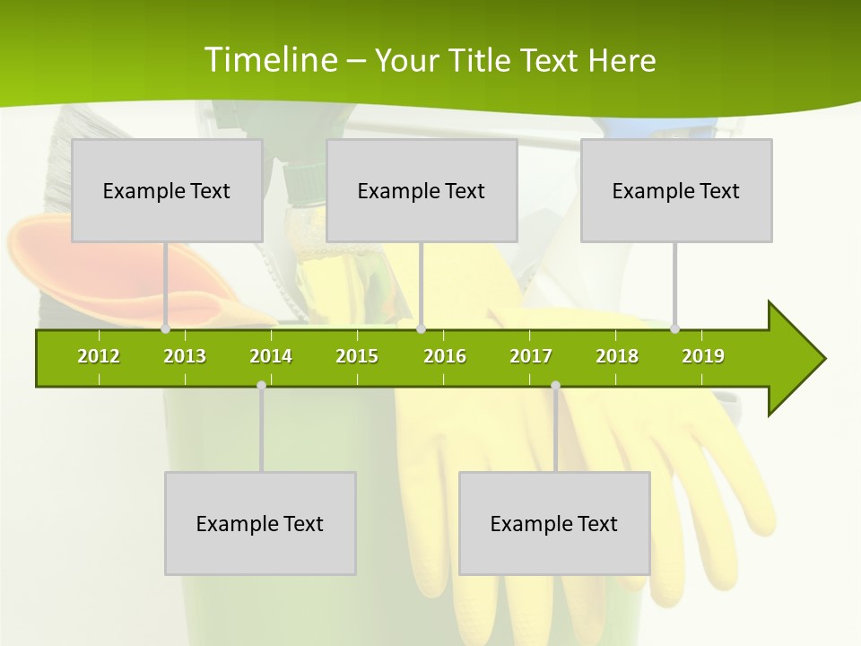 Spray Bottle Household Cleanup PowerPoint Template