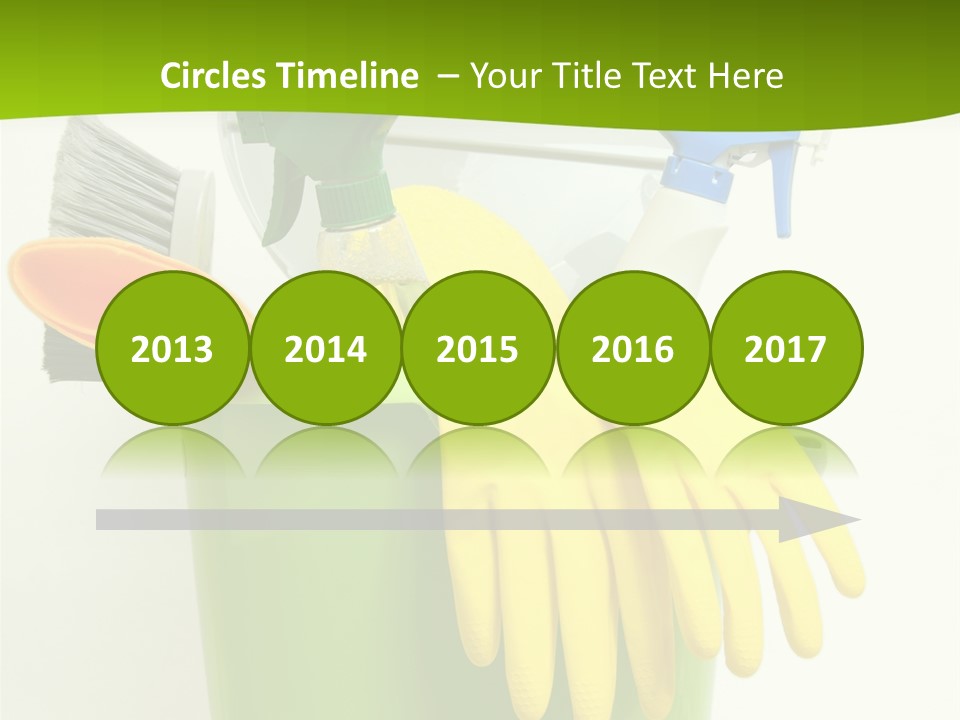 Spray Bottle Household Cleanup PowerPoint Template