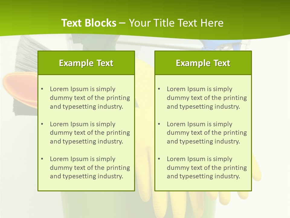 Spray Bottle Household Cleanup PowerPoint Template
