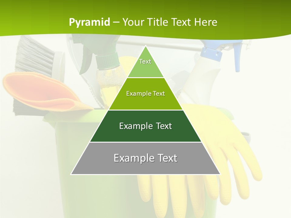 Spray Bottle Household Cleanup PowerPoint Template