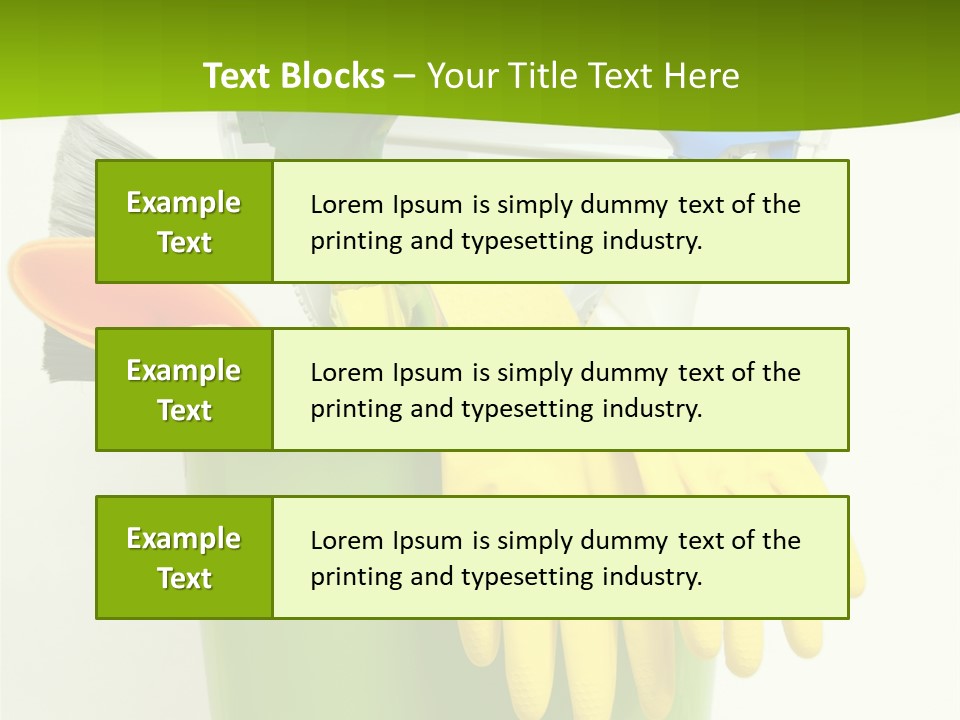 Spray Bottle Household Cleanup PowerPoint Template