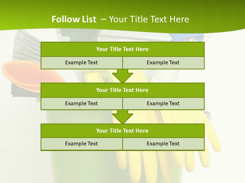 Spray Bottle Household Cleanup PowerPoint Template