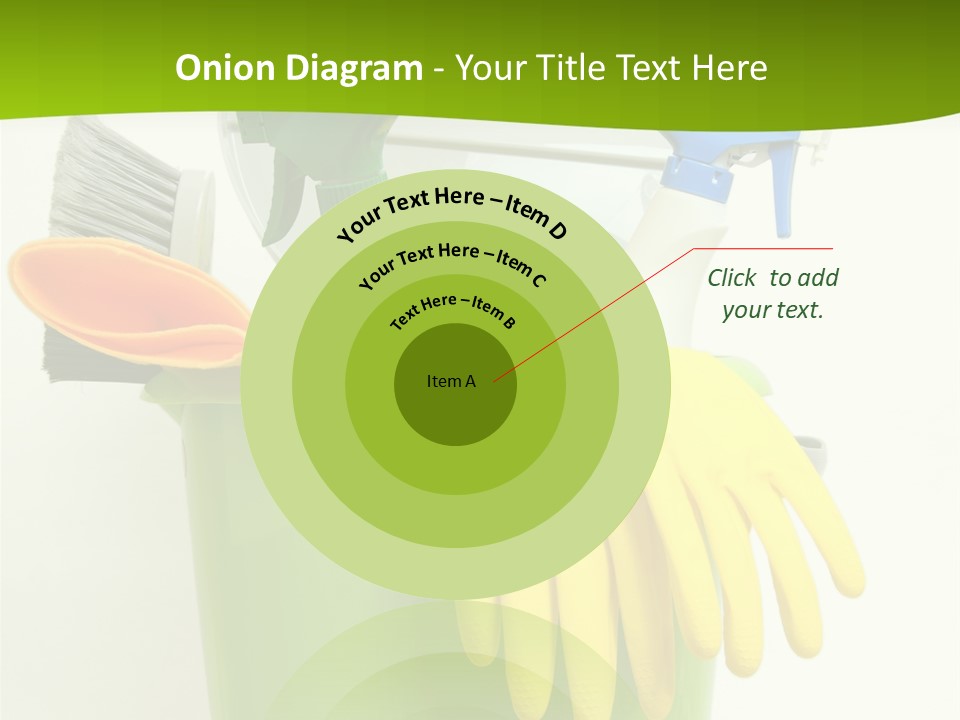 Spray Bottle Household Cleanup PowerPoint Template
