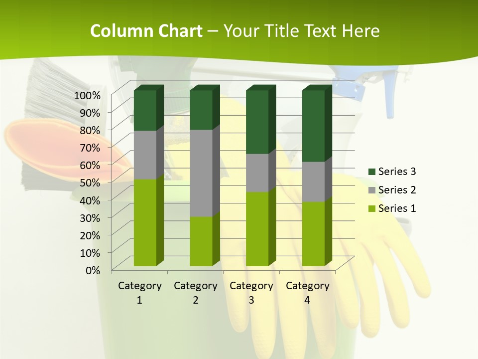Spray Bottle Household Cleanup PowerPoint Template