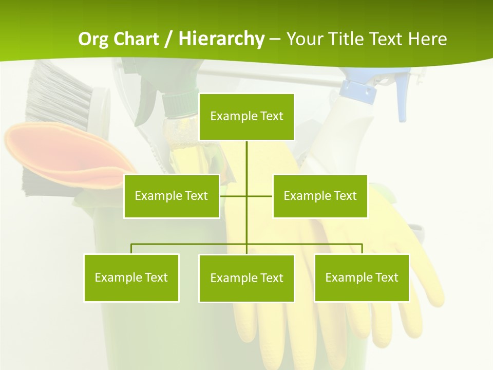 Spray Bottle Household Cleanup PowerPoint Template