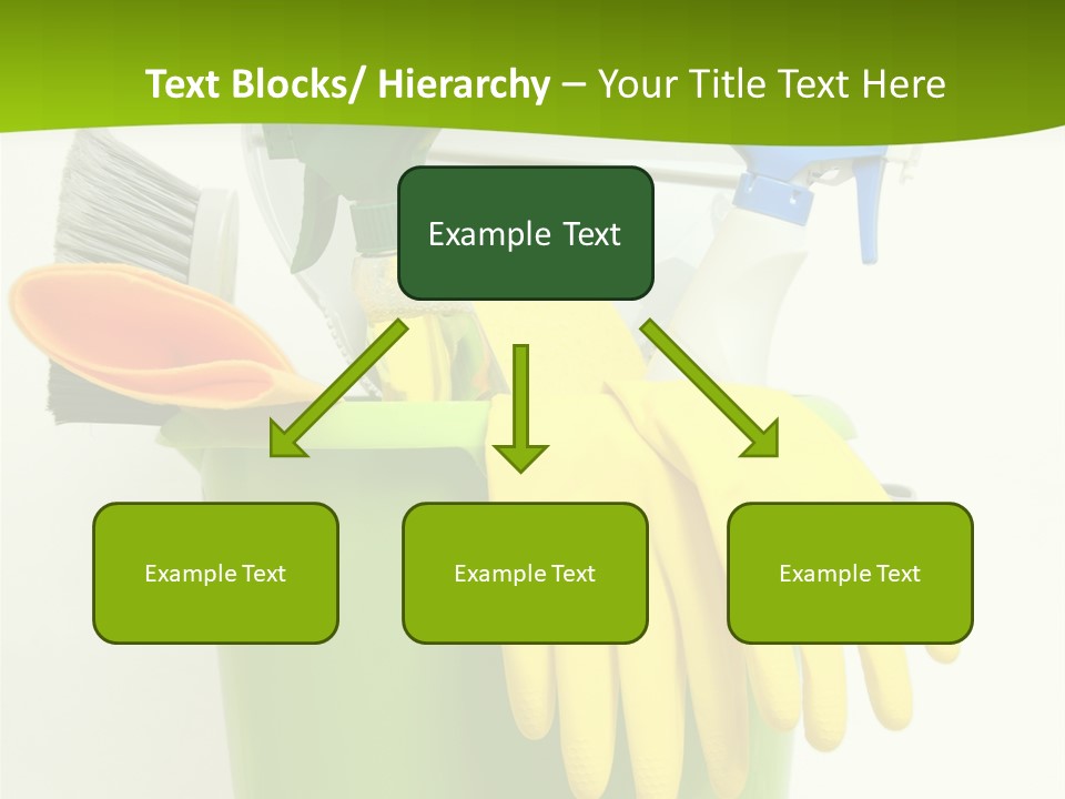 Spray Bottle Household Cleanup PowerPoint Template