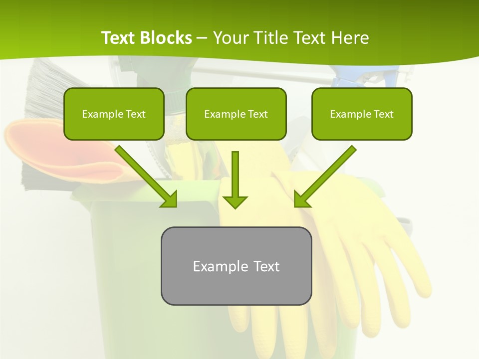 Spray Bottle Household Cleanup PowerPoint Template