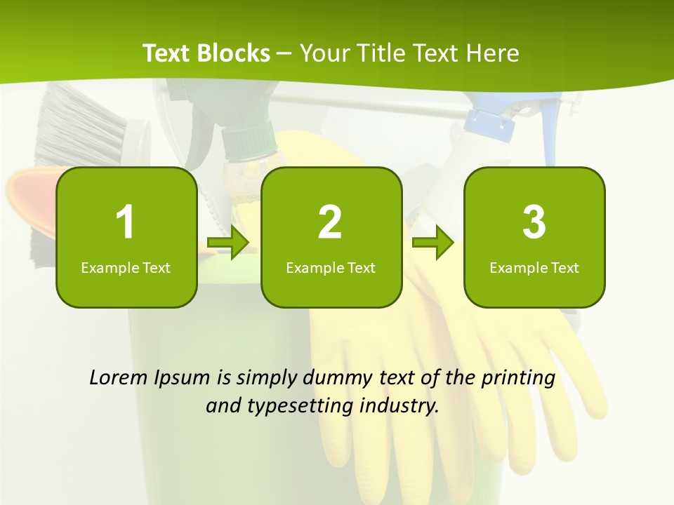 Spray Bottle Household Cleanup PowerPoint Template