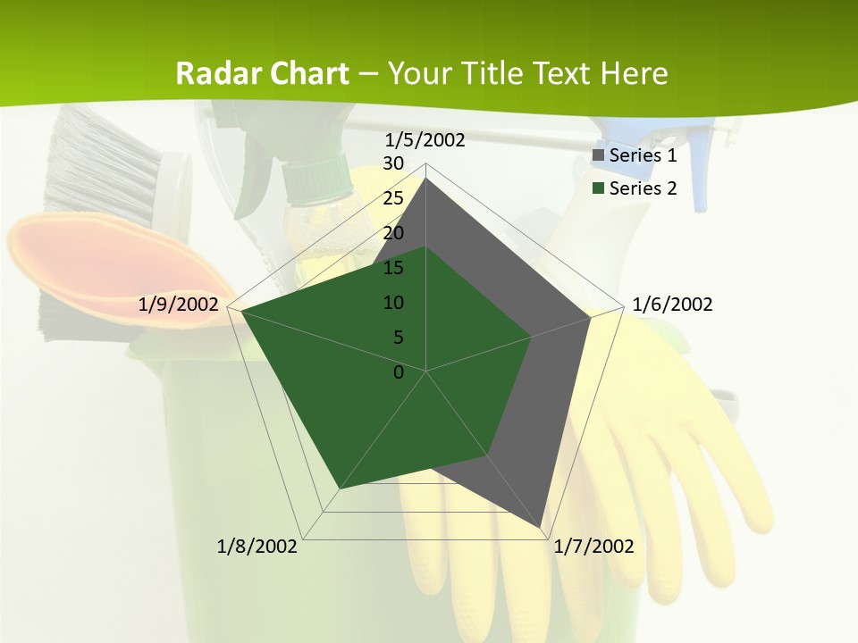 Spray Bottle Household Cleanup PowerPoint Template