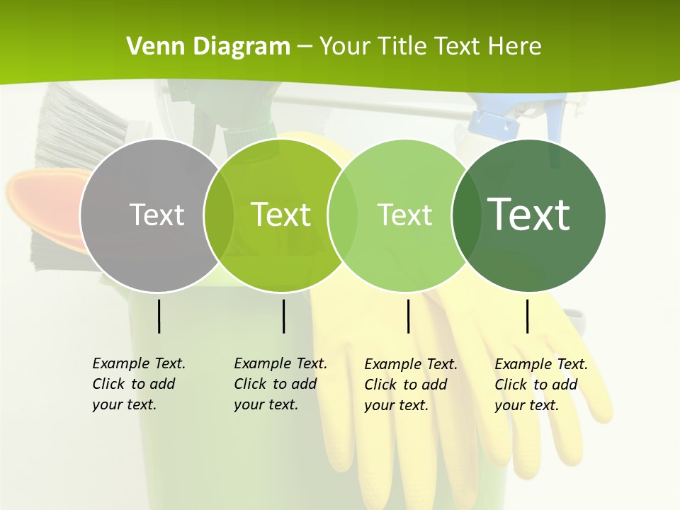 Spray Bottle Household Cleanup PowerPoint Template