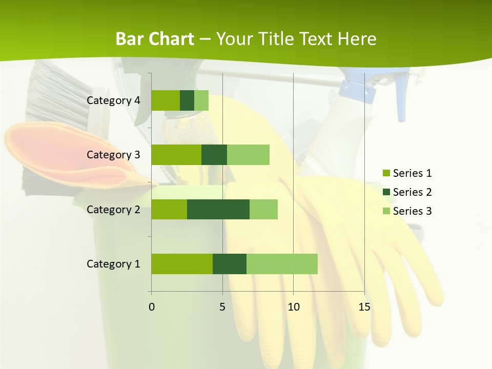 Spray Bottle Household Cleanup PowerPoint Template