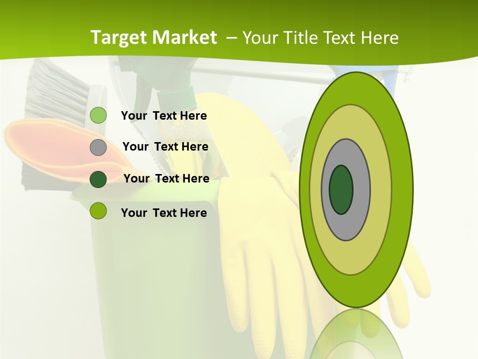 Spray Bottle Household Cleanup PowerPoint Template