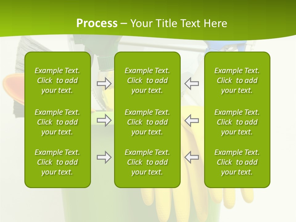 Spray Bottle Household Cleanup PowerPoint Template