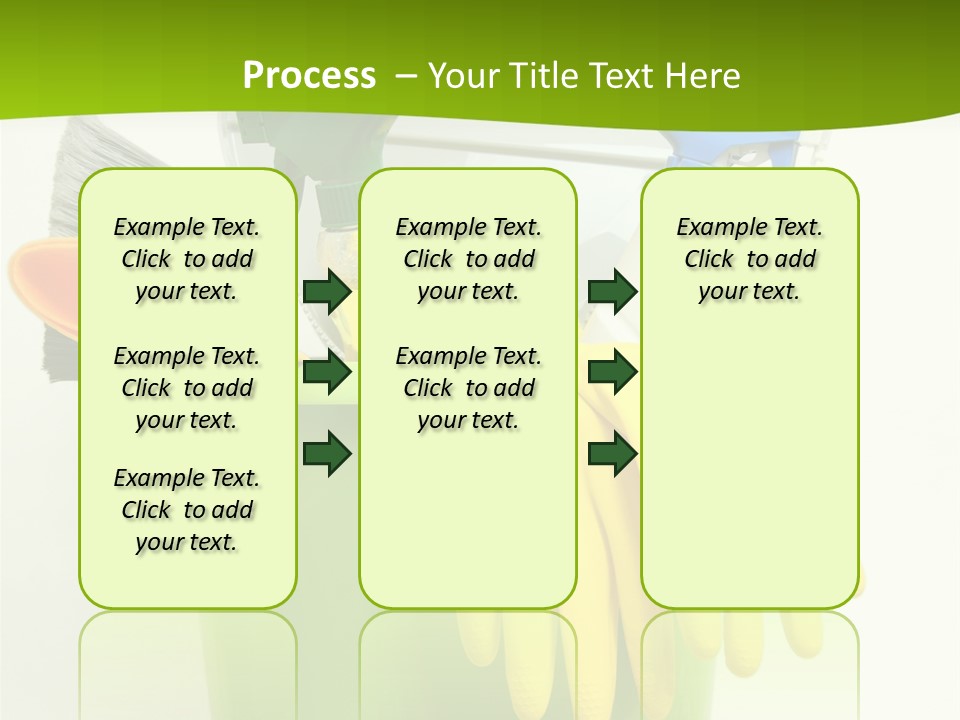 Spray Bottle Household Cleanup PowerPoint Template