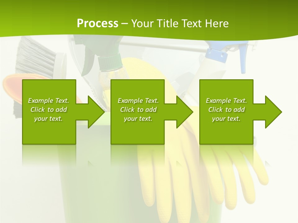 Spray Bottle Household Cleanup PowerPoint Template