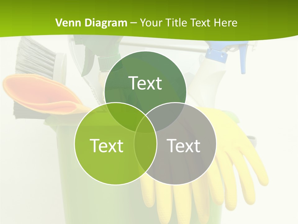 Spray Bottle Household Cleanup PowerPoint Template