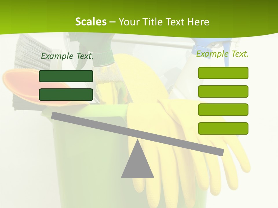 Spray Bottle Household Cleanup PowerPoint Template