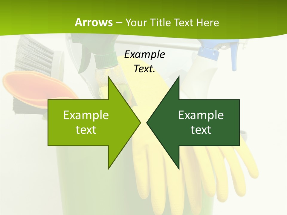 Spray Bottle Household Cleanup PowerPoint Template