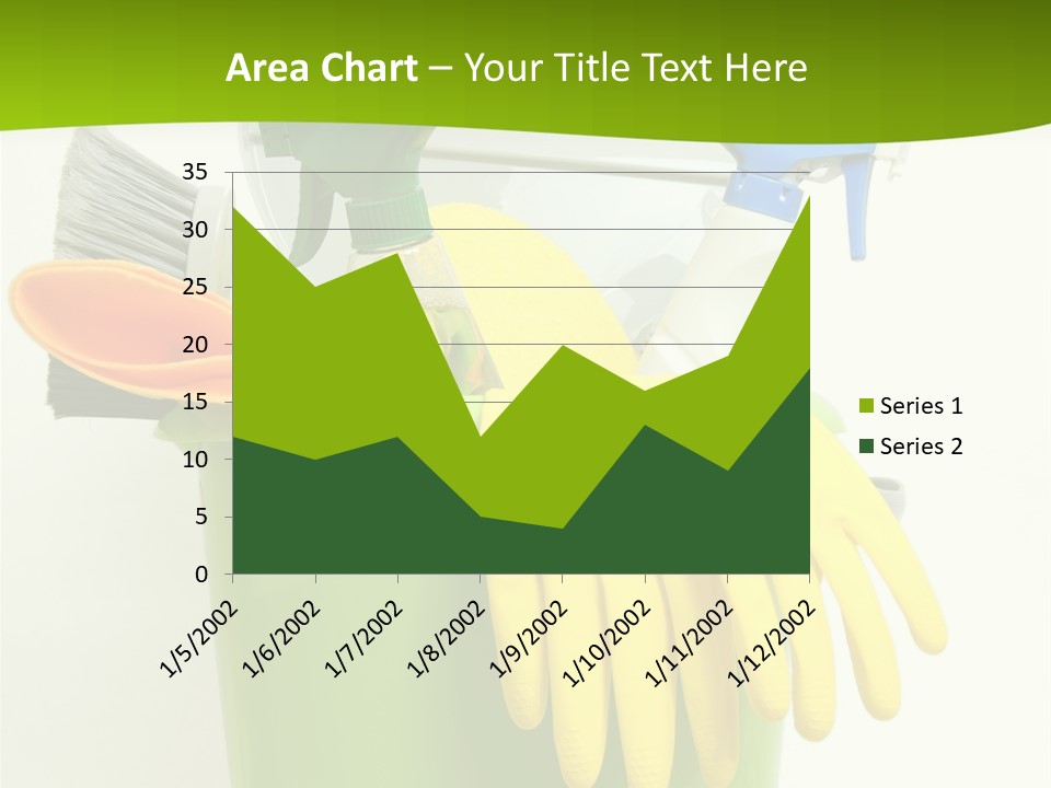 Spray Bottle Household Cleanup PowerPoint Template
