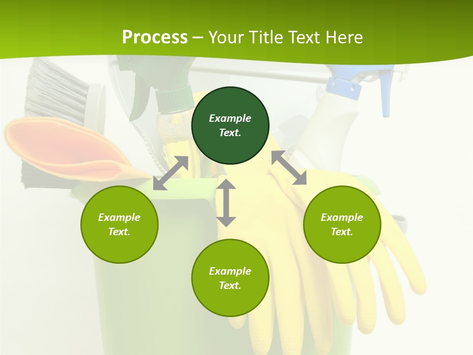 Spray Bottle Household Cleanup PowerPoint Template