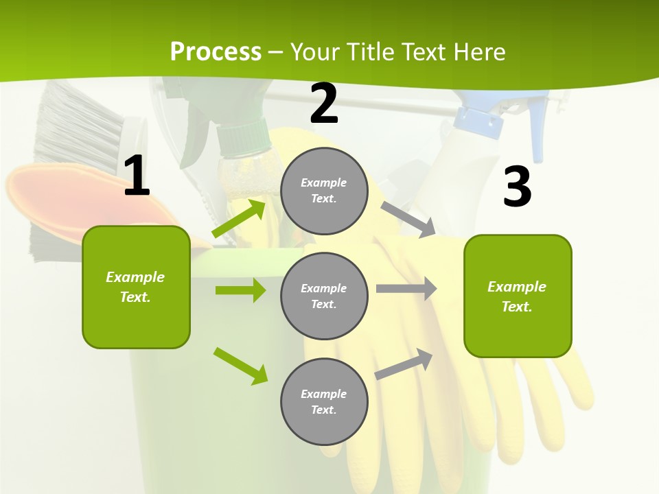 Spray Bottle Household Cleanup PowerPoint Template