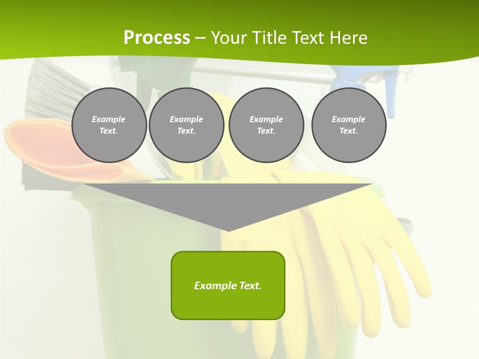Spray Bottle Household Cleanup PowerPoint Template