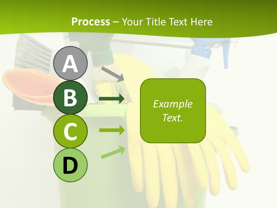 Spray Bottle Household Cleanup PowerPoint Template
