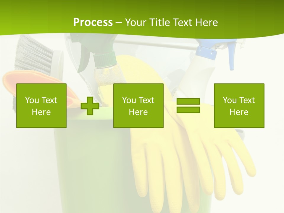 Spray Bottle Household Cleanup PowerPoint Template