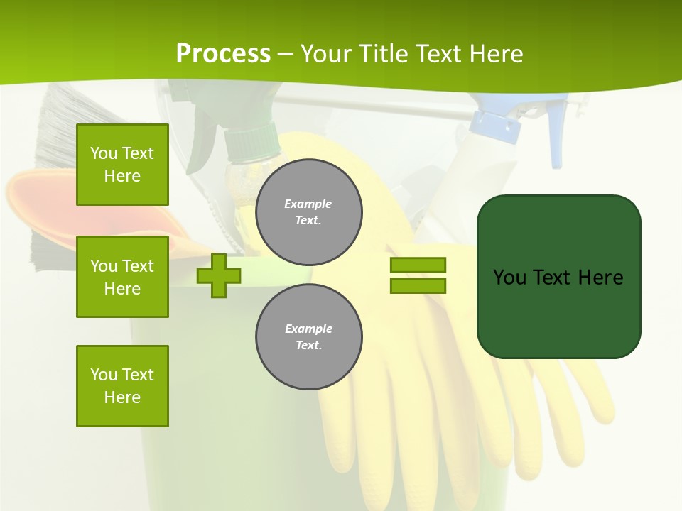 Spray Bottle Household Cleanup PowerPoint Template