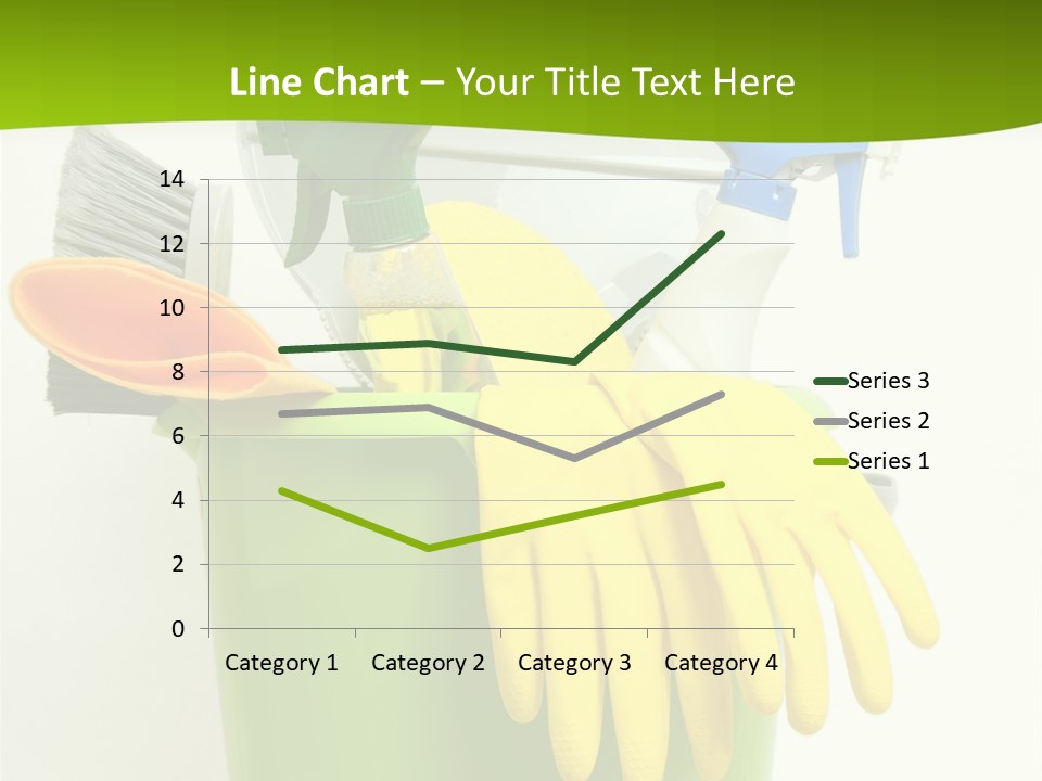 Spray Bottle Household Cleanup PowerPoint Template
