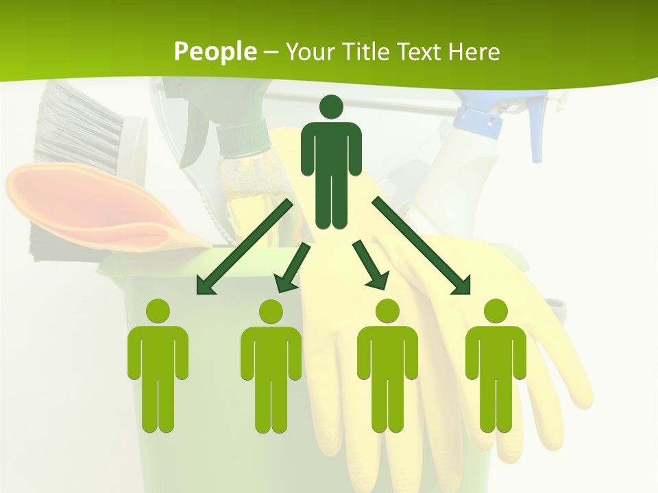 Spray Bottle Household Cleanup PowerPoint Template