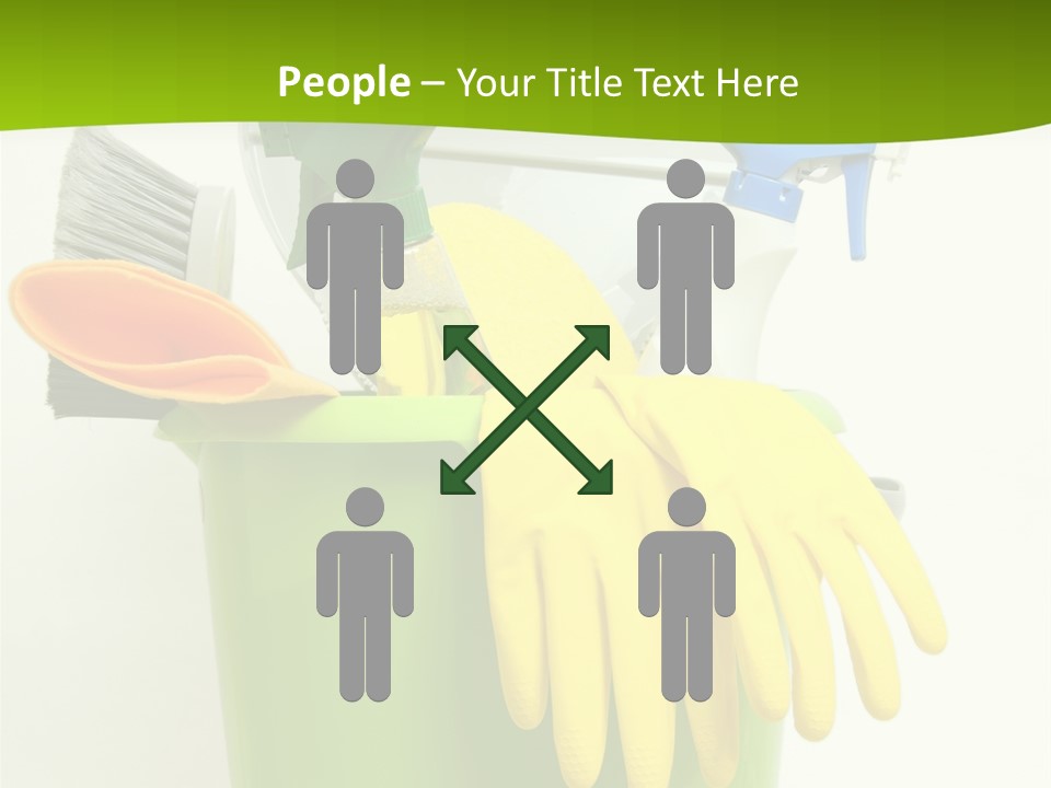 Spray Bottle Household Cleanup PowerPoint Template