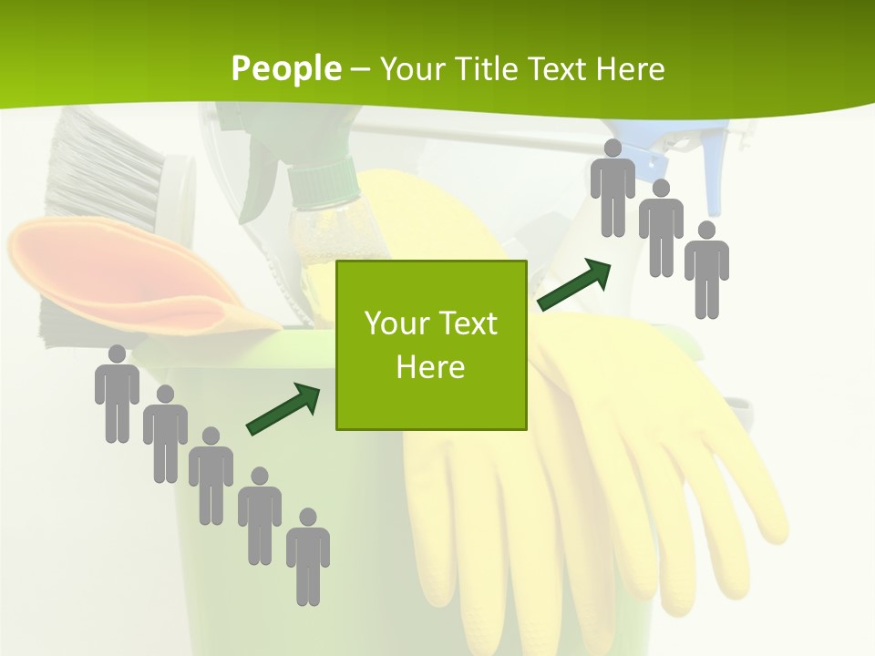 Spray Bottle Household Cleanup PowerPoint Template