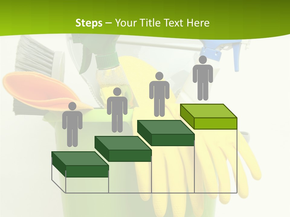 Spray Bottle Household Cleanup PowerPoint Template