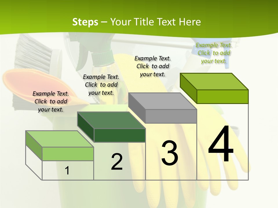 Spray Bottle Household Cleanup PowerPoint Template